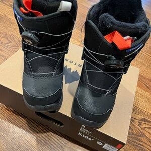 Burton Kids Black and Red Snow Boots